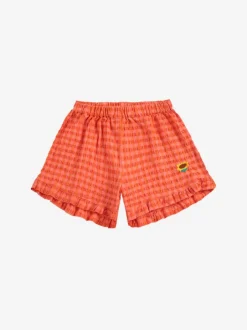 Discount Ruffle woven shorts Vichy | DAMES Co-ords|Co-ords