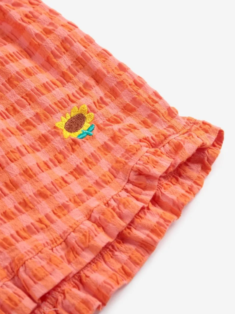 Discount Ruffle woven shorts Vichy | DAMES Co-ords|Co-ords