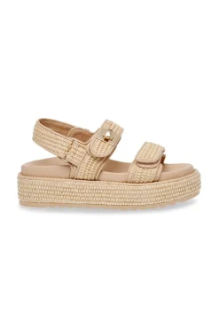 Hot Sandaal Bigmona | Nat Raffia | DAMES Sandalen & Slippers
