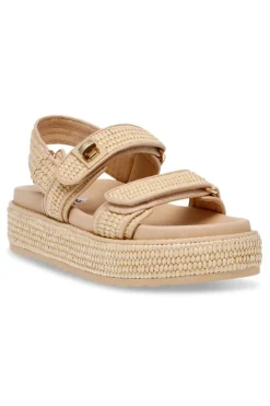 Hot Sandaal Bigmona | Nat Raffia | DAMES Sandalen & Slippers