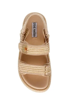 Hot Sandaal Bigmona | Nat Raffia | DAMES Sandalen & Slippers
