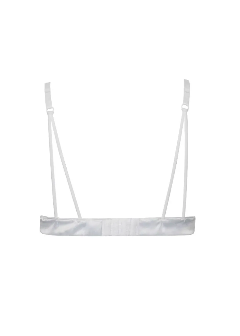 Sale Satin lace bralette | Ivory | DAMES Lingerie