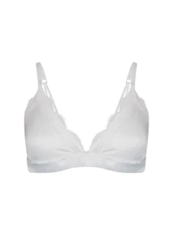 Sale Satin lace bralette | Ivory | DAMES Lingerie