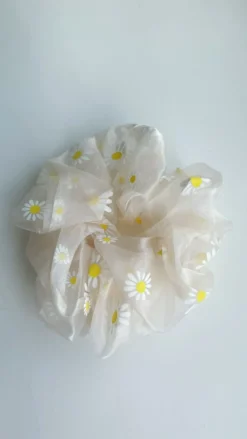 New Scrunchie XL Madelief | Champagne DAMES Haaraccessoires|Haaraccessoires