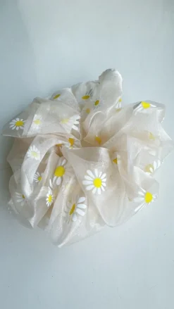 New Scrunchie XL Madelief | Champagne DAMES Haaraccessoires|Haaraccessoires