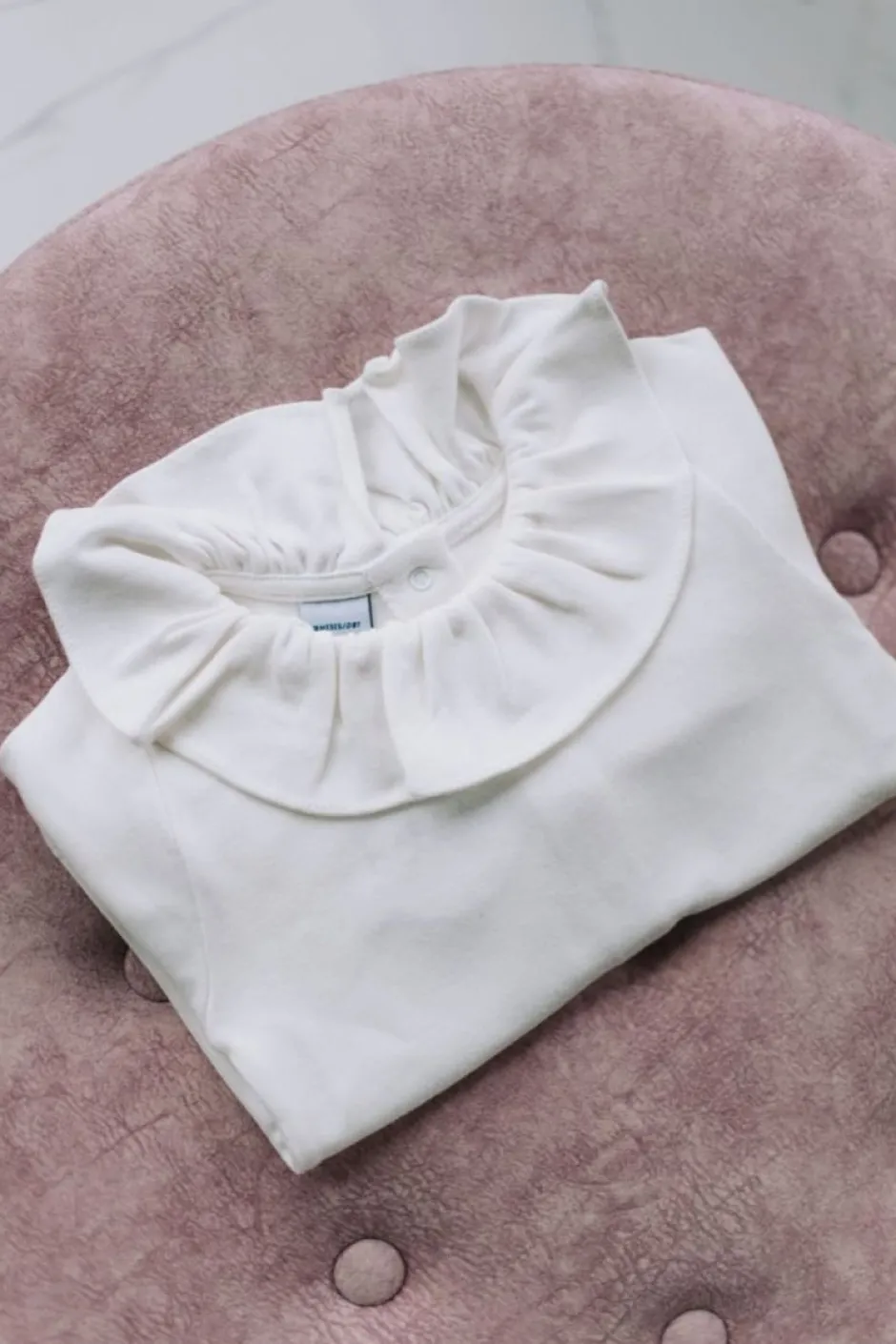 New Shirt Lizzy | Volant wit | DAMES Shirts|Shirts