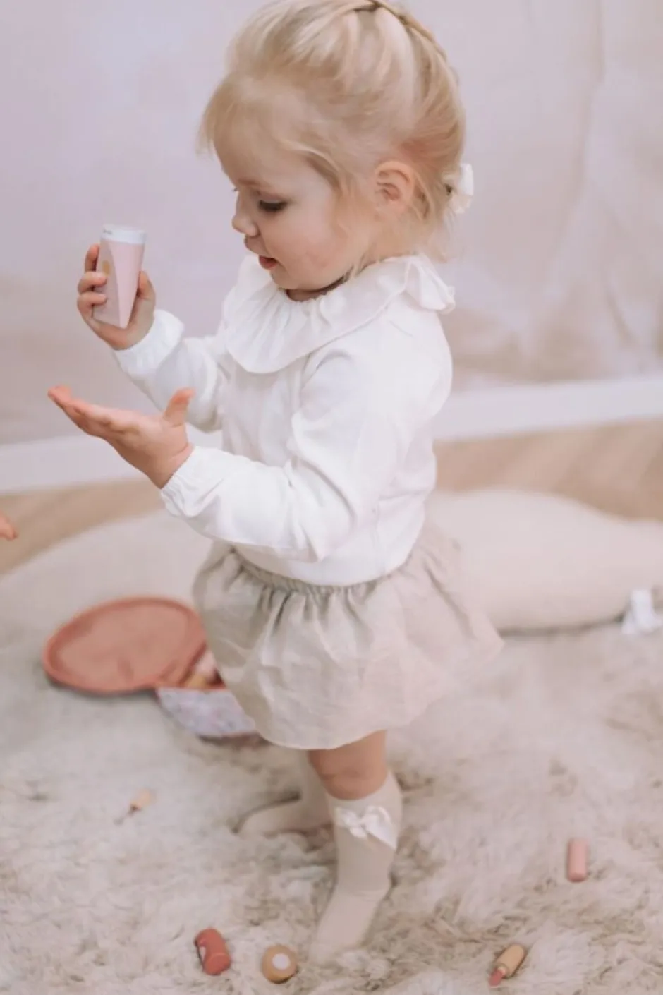 New Shirt Lizzy | Volant wit | DAMES Shirts|Shirts