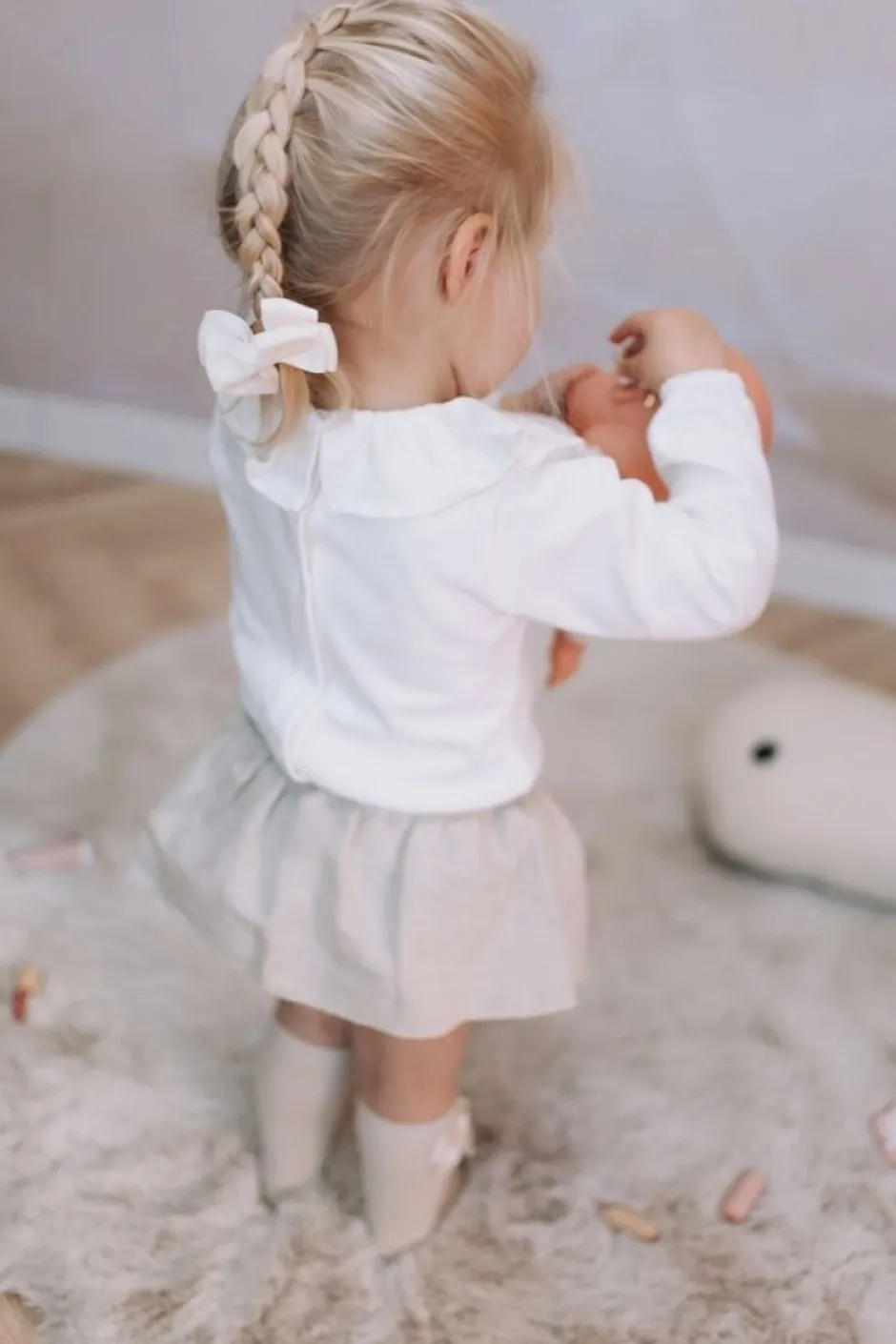 New Shirt Lizzy | Volant wit | DAMES Shirts|Shirts