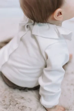 New Shirt Lizzy | Volant wit | DAMES Shirts|Shirts