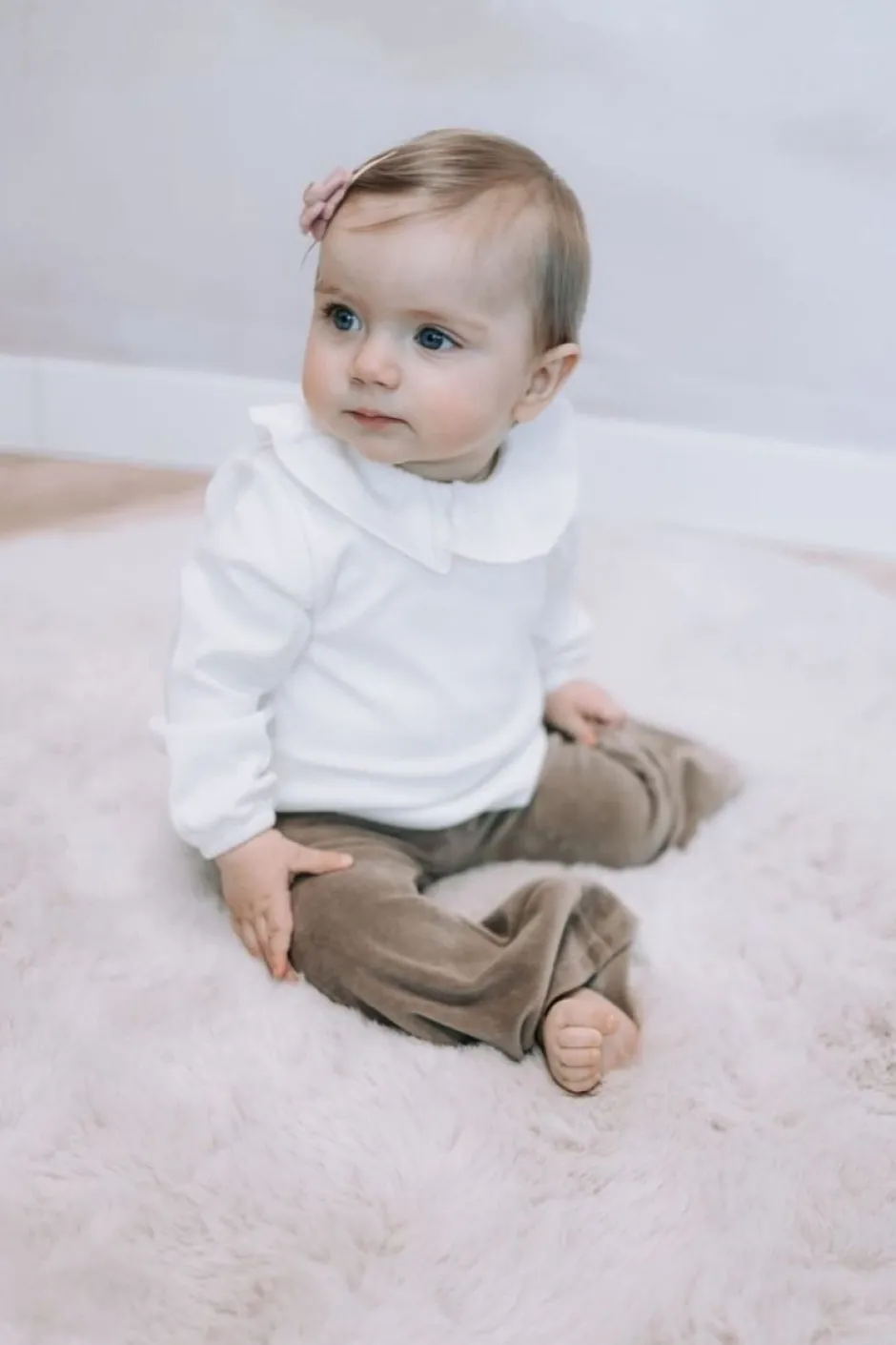 New Shirt Lizzy | Volant wit | DAMES Shirts|Shirts