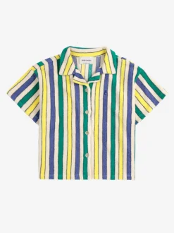 Shirt Terry cloth | Multicolor stripes | DAMES Co-ords|Co-ords