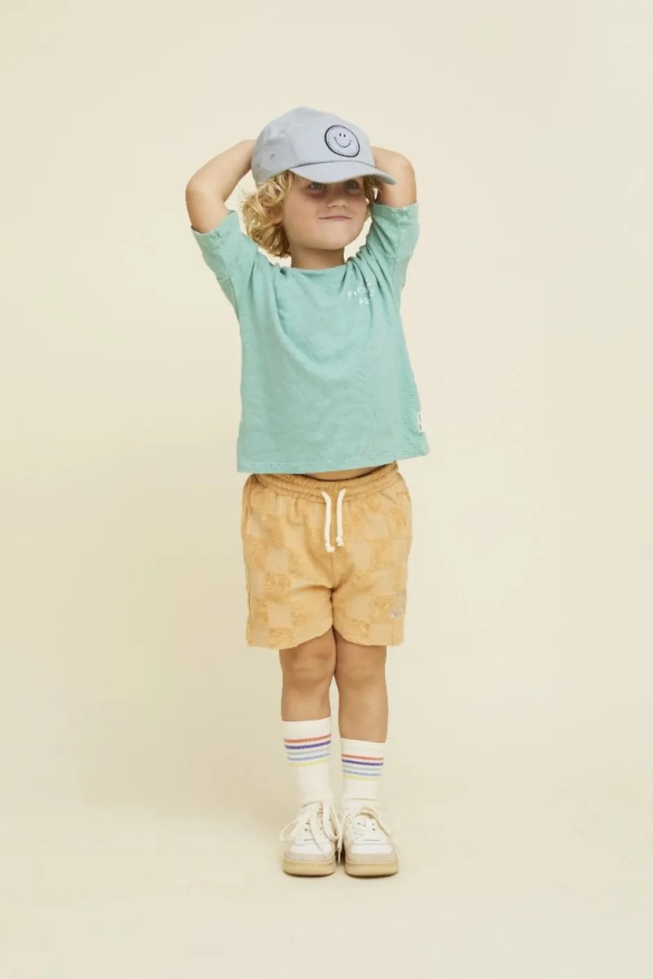 Outlet Short blocks Terry | Nectarine | Sproet & Sprout DAMES Co-ords|Co-ords