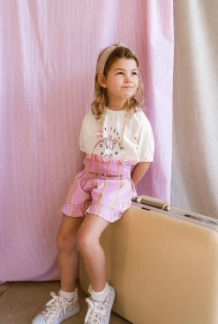 Clearance Short Falla | Pink mulberry multi | DAMES Co-ords|Co-ords