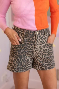 Discount Short Jildau | Leopard | DAMES Shorts|Shorts & Skorts