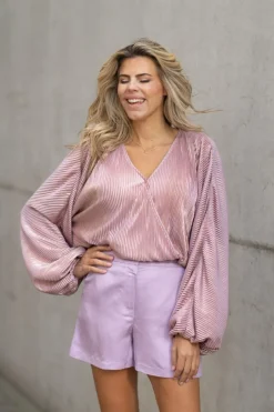 Clearance Short Piera | Purple pink | DAMES Co-ords|Shorts