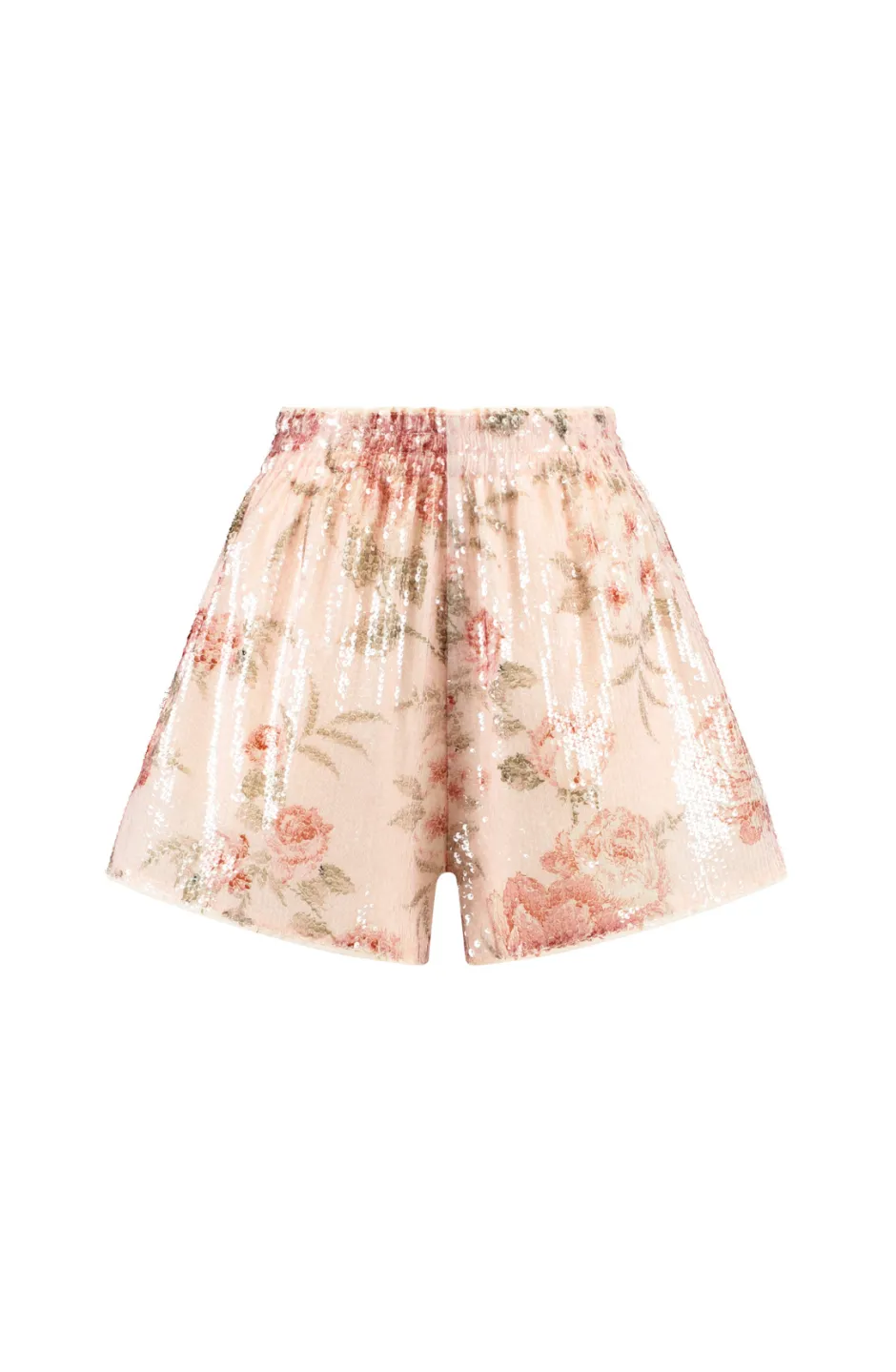 Clearance Short She Is All That | Pink sequin bouquet | DAMES Co-ords|Shorts