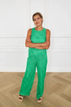 Shoulderless Gabrielle | Green | DAMES Co-ords|Tops