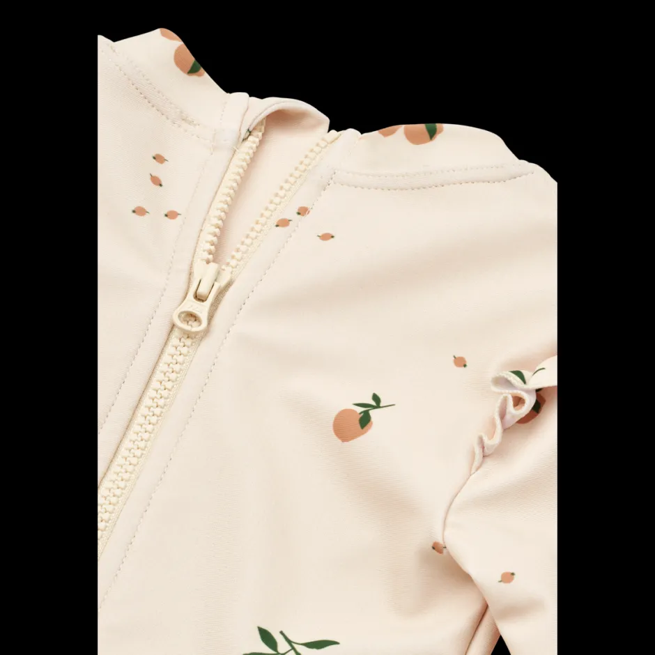 Outlet Sille baby printed swimsuit | Peach/sea shell | Zwemkleding|Zwemkleding