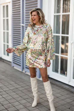 Discount Skirt DJ | Multi print | DAMES Co-ords|Rokken