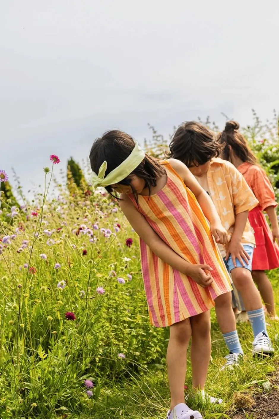 Sale Sleeveless dress stripes | Nectarine | Sproet & Sprout DAMES Jurken & Salopettes|Jurken