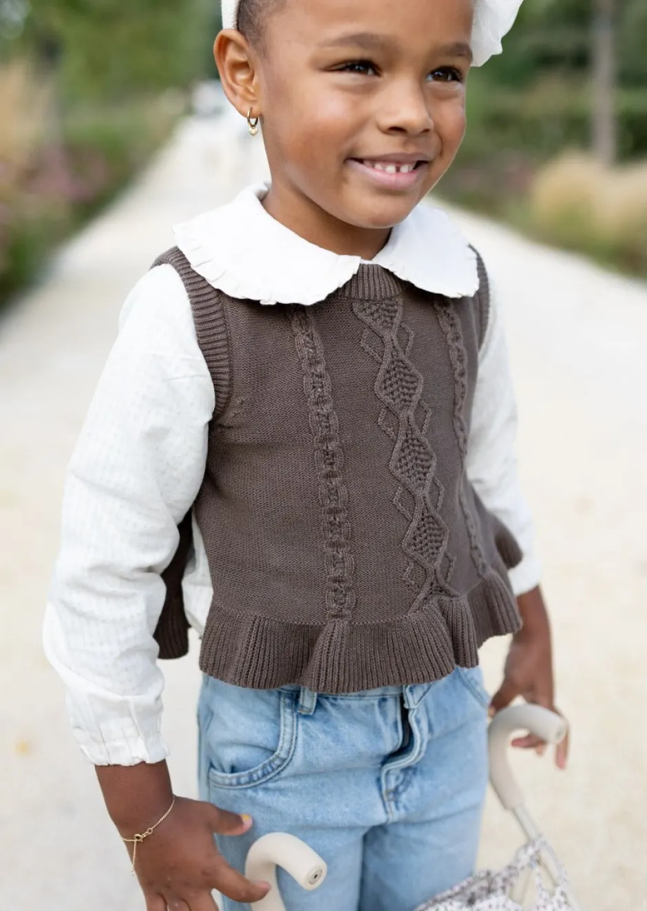 Outlet Slipover Knit | Chocolate | En Fant Truien & Vesten|Truien & Vesten