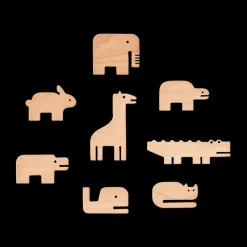 Sale Stackable animals Thorkild | Natural | Educatief Speelgoed|Open Ended Speelgoed