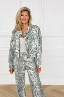 Straight leopard jeans Harvey | Leopard | DAMES Co-ords|Broeken