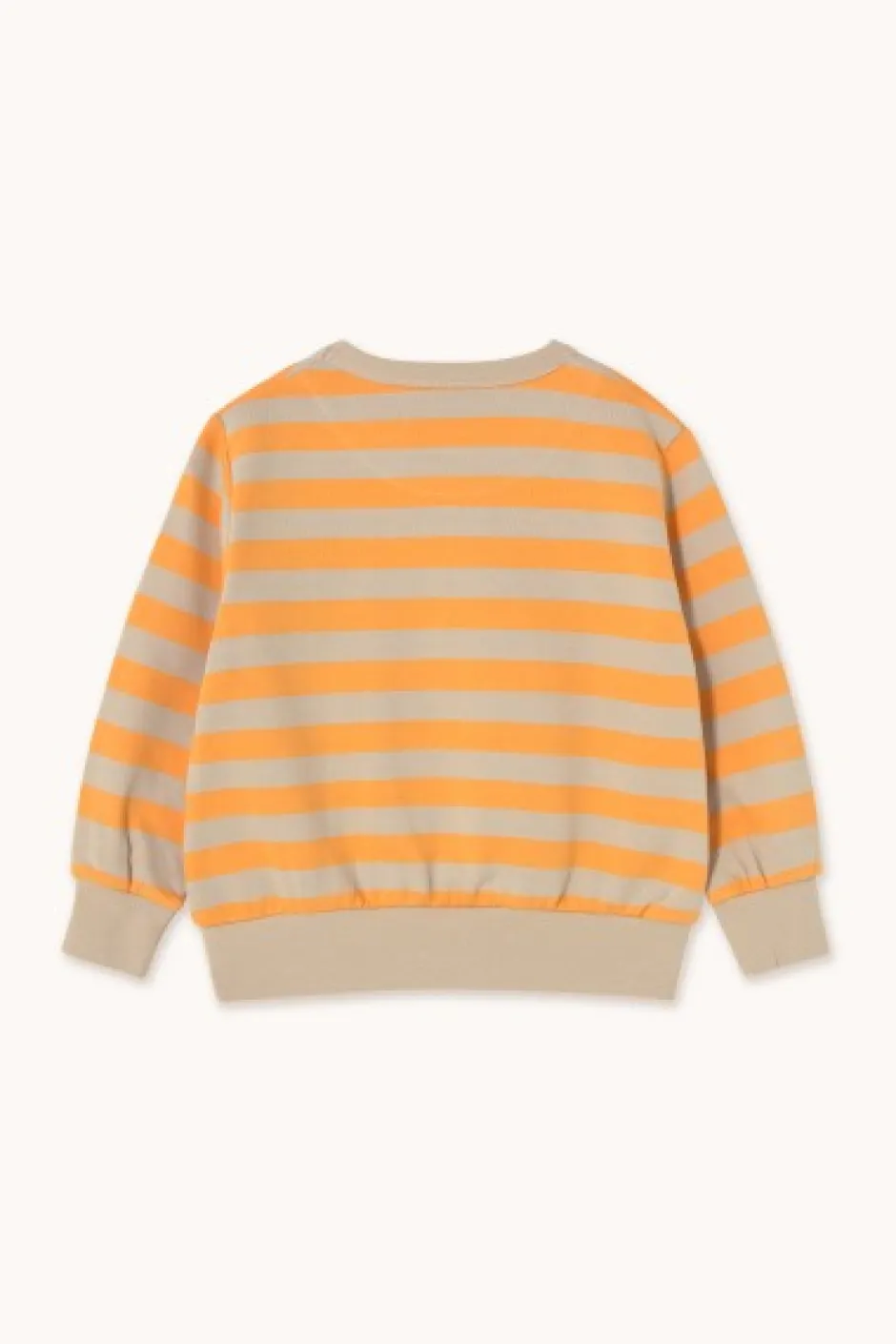 Stripes sweatshirt | Orange/dark vanilla | DAMES Co-ords|Co-ords