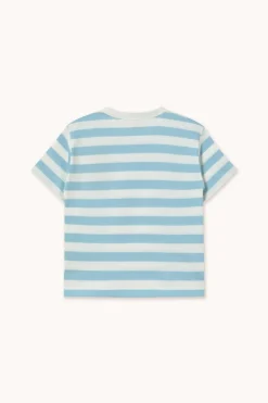 New Stripes tee | Dusty blue/off-white | Shirts|Shirts