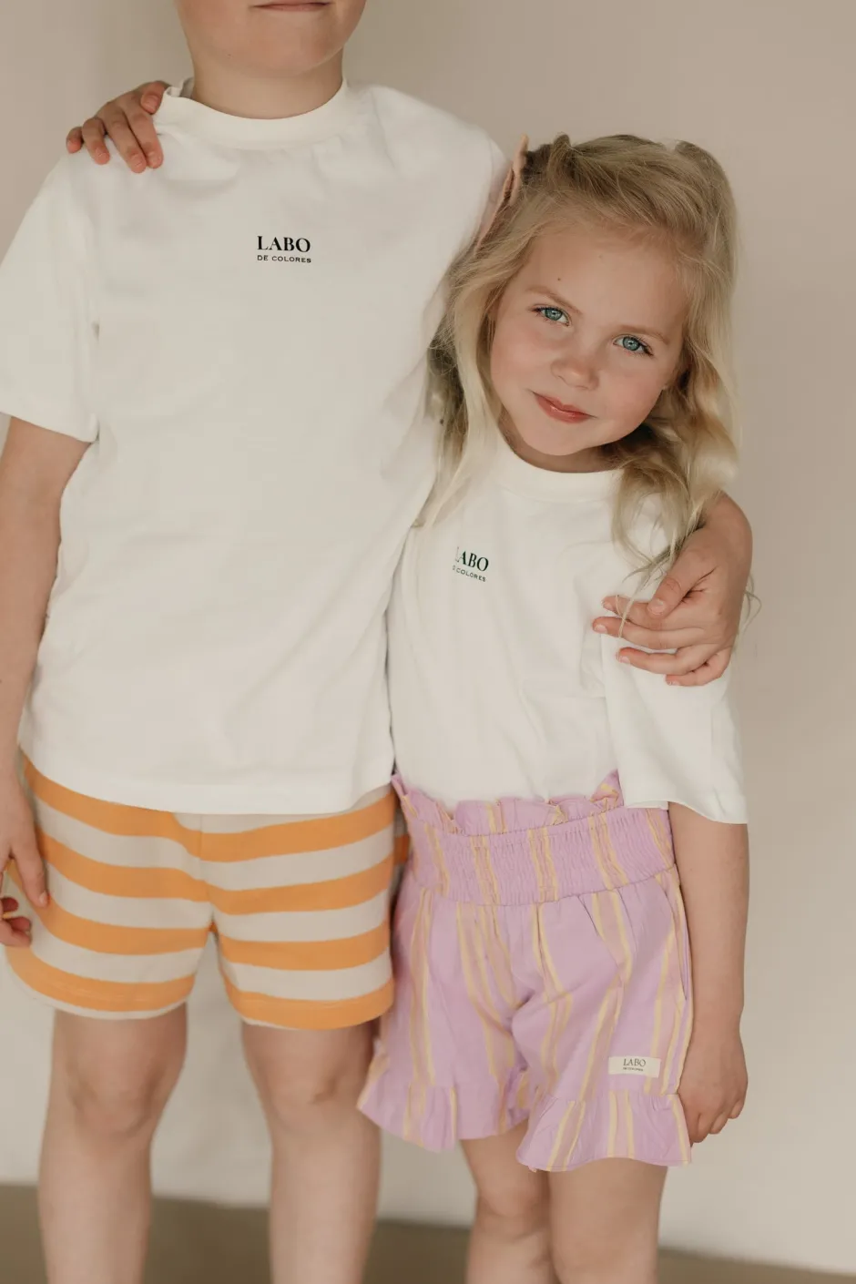 Best Stripes tiny short | Orange/dark vanilla | DAMES Co-ords|Co-ords