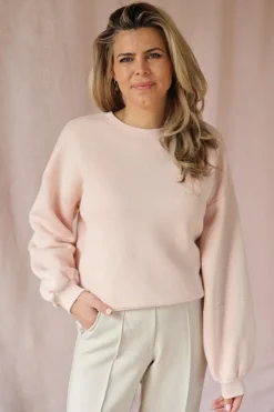 Hot Sweater Amadora | Powder | DAMES Vesten|Vesten & Truien