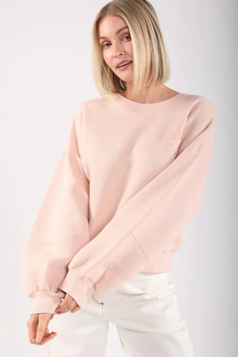 Hot Sweater Amadora | Powder | DAMES Vesten|Vesten & Truien