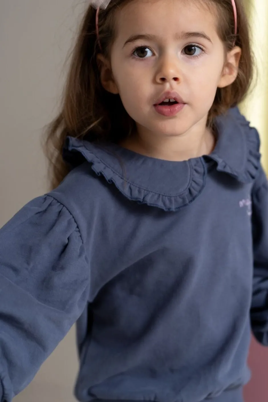 Clearance Sweater collar Balloon | Stardust blue | Truien & Vesten|Truien & Vesten