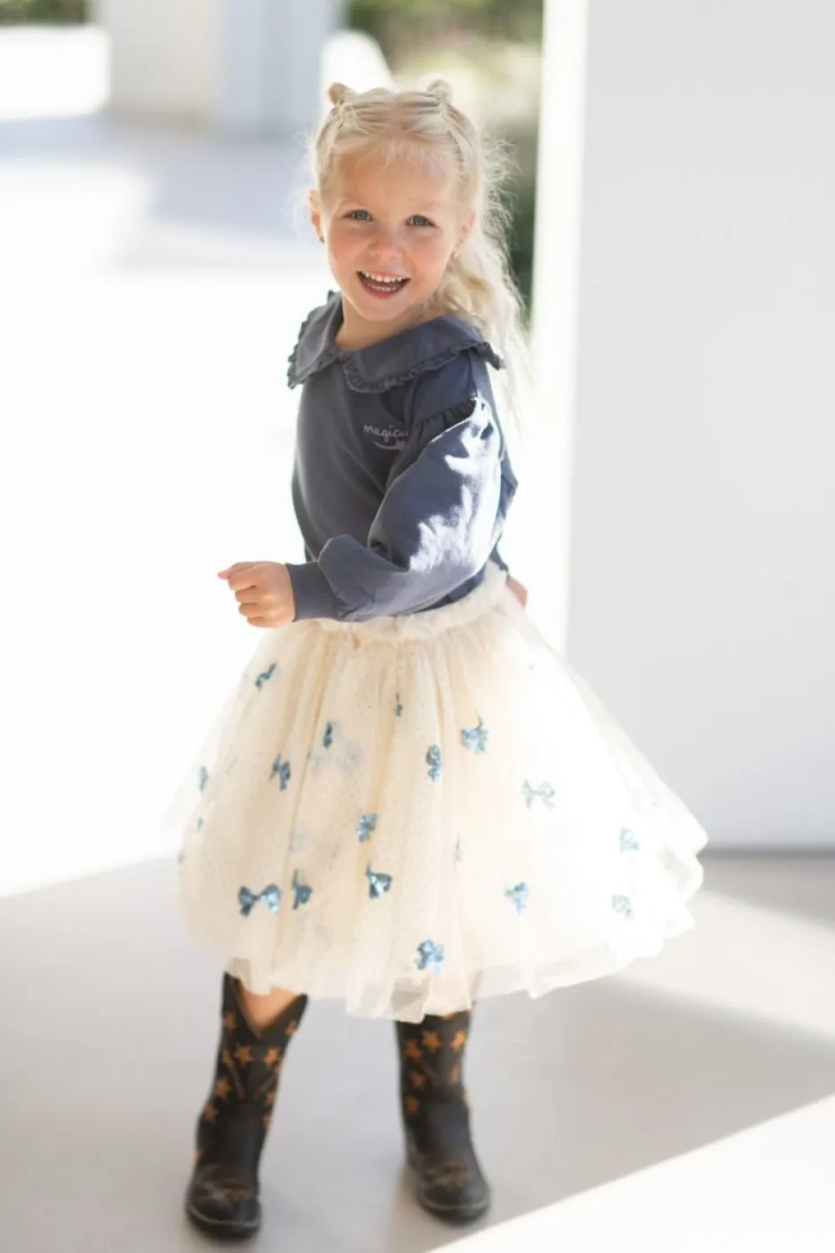 Clearance Sweater collar Balloon | Stardust blue | Truien & Vesten|Truien & Vesten