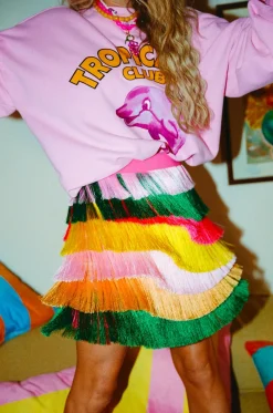 Online Sweater Dolphin | Sweet pink | Harper & Yve DAMES Vesten|Vesten & Truien