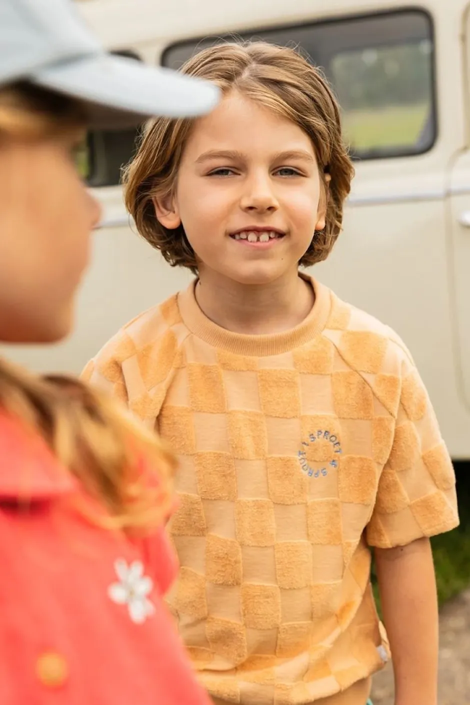 Sweatshirt Raglan stripes | Nectarine | Sproet & Sprout DAMES Co-ords|Co-ords