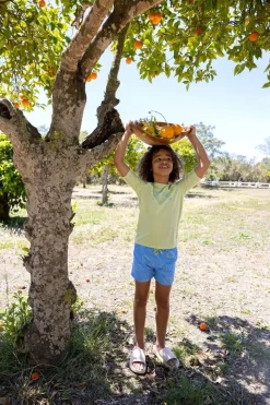 Sale Swim short sproet print | Breezy blue | Sproet & Sprout Zwemkleding