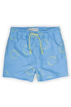 Sale Swim short sproet print | Breezy blue | Sproet & Sprout Zwemkleding