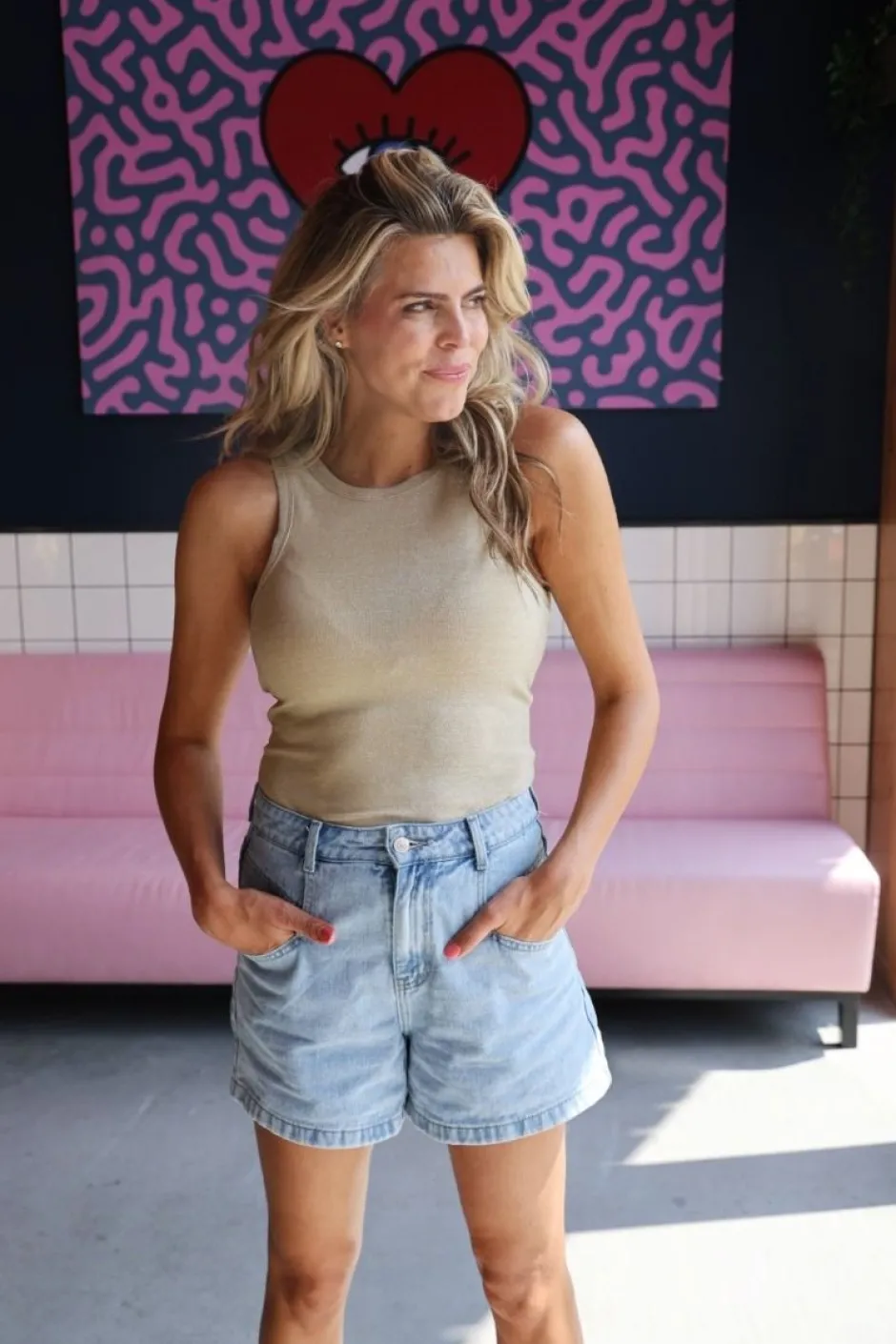 Discount Tank top Eva | Goud | DAMES Basics|Tops