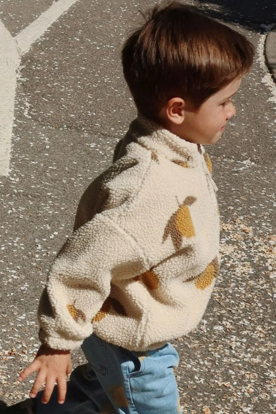 Outlet Teddy jacket Jody | Mon grand citron sage | Jassen & Jacks|Jassen