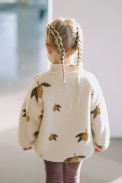 Outlet Teddy jacket Jody | Mon grand citron sage | Jassen & Jacks|Jassen