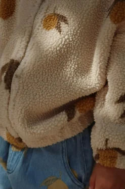 Outlet Teddy jacket Jody | Mon grand citron sage | Jassen & Jacks|Jassen