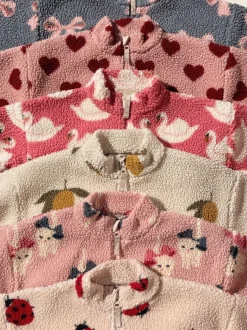 Outlet Teddy jacket Jody | Mon grand citron sage | Jassen & Jacks|Jassen