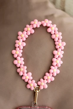 Discount Telefoonkoord Flowers | Soft pink | DAMES Telefoonkoorden|Snøpskes