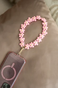 Discount Telefoonkoord Flowers | Soft pink | DAMES Telefoonkoorden|Snøpskes