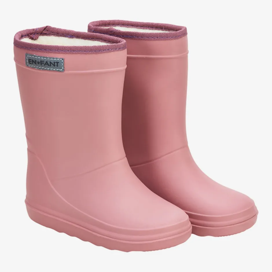 Outlet Thermo boots old rose | Regenlaarzen