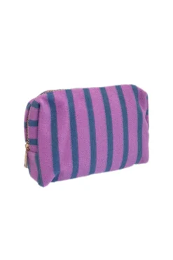 Clearance Toilettas Stripe-a-licious | Blue purple | DAMES Tassen|Snøpskes