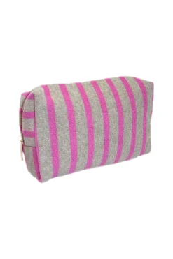 Sale Toilettas Stripe-a-licious | Pink grey | DAMES Tassen|Snøpskes