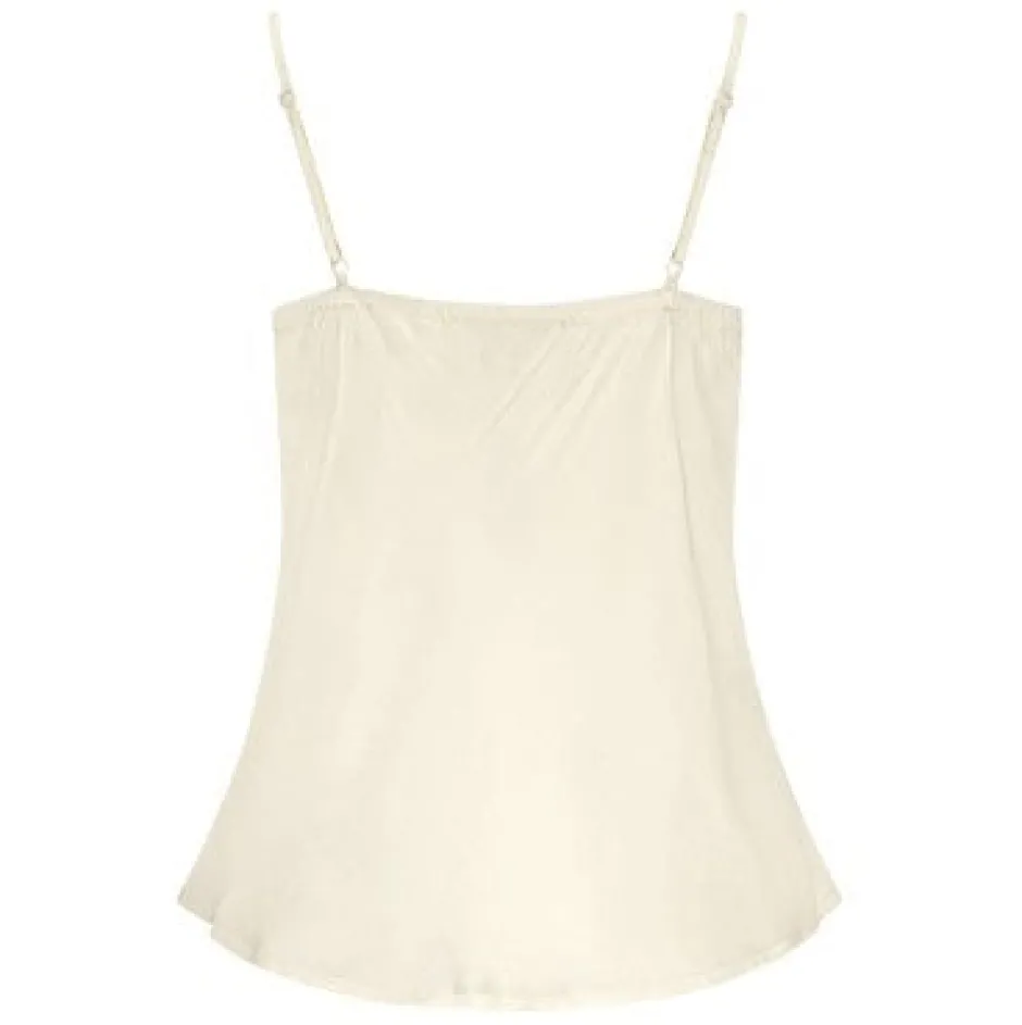 Online Top Aniek silky | Off-white | DAMES Basics|Tops