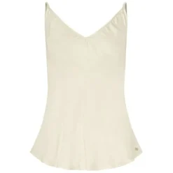 Online Top Aniek silky | Off-white | DAMES Basics|Tops